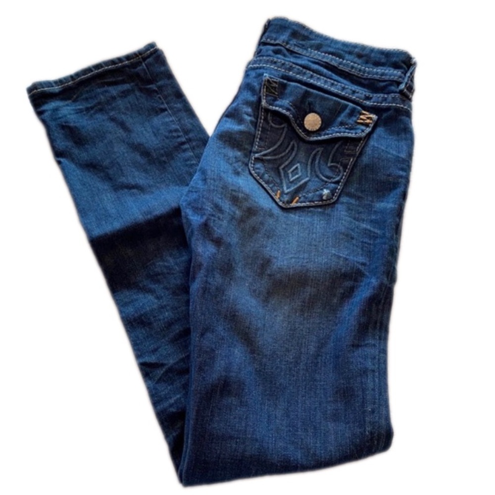 ☀️4/25 MEK Denim Harbin Straight Distressed Jean